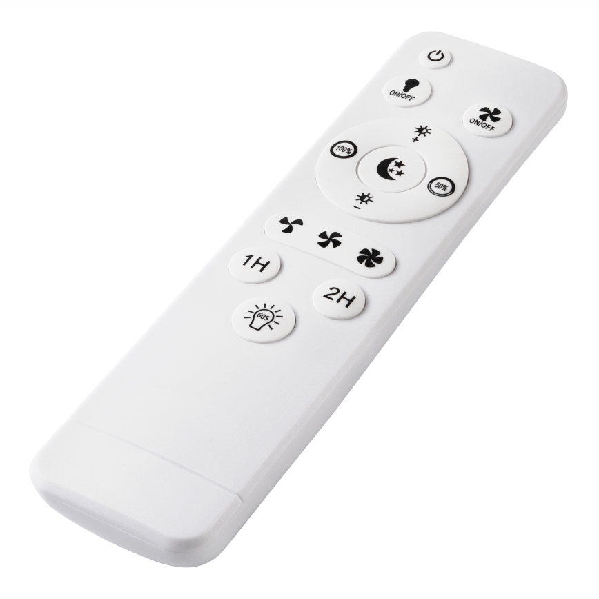 LED Dimmbares Deckenleuchte mit Ventilator APOLLO LED/38W/230V Schwarz + Fernbedienung