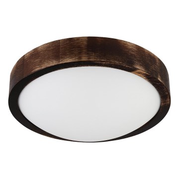 LED-Deckenleuchte OAK SLIM LED/20W/230V 4000K Ø 27 cm Eiche/dunkelbraun