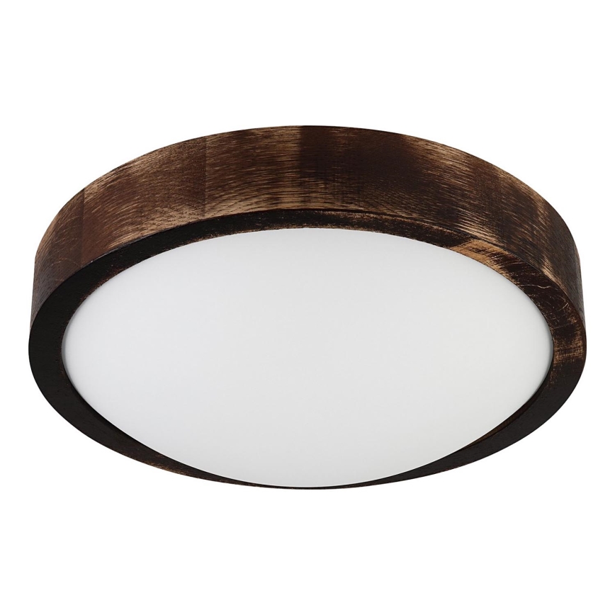 LED-Deckenleuchte OAK SLIM LED/20W/230V 4000K Ø 27 cm Eiche/dunkelbraun