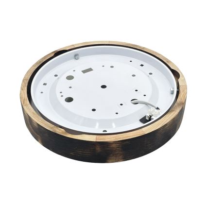 LED-Deckenleuchte OAK SLIM LED/20W/230V 4000K Ø 27 cm Eiche/dunkelbraun