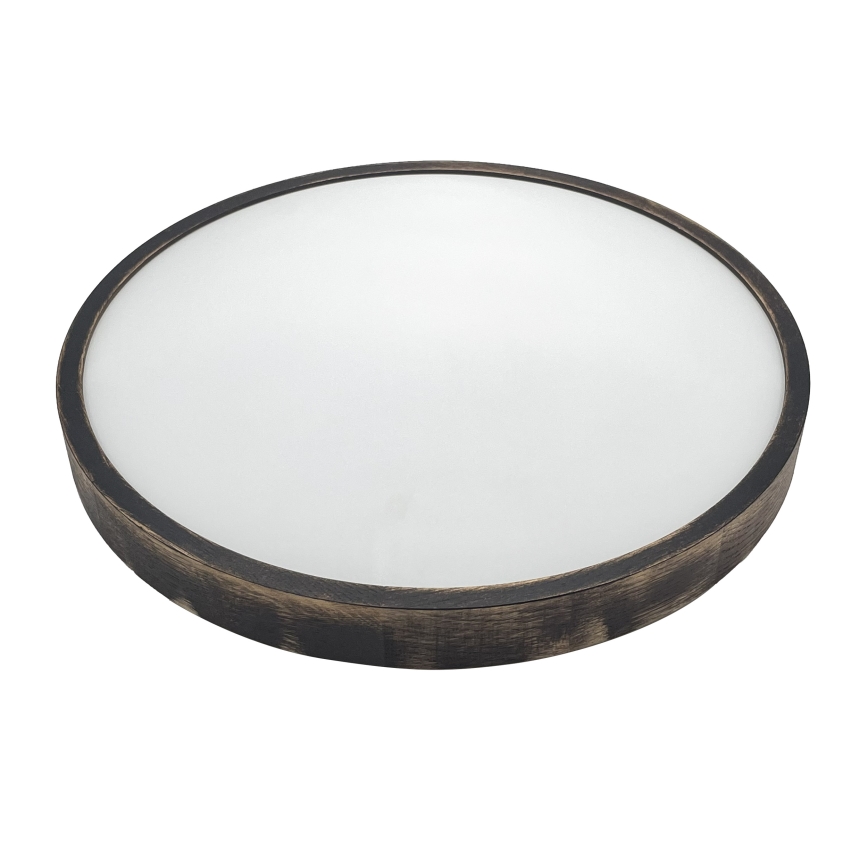 LED-Deckenleuchte OAK SLIM LED/36W/230V 4000K Ø 47 cm Eiche/dunkelbraun