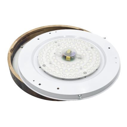LED-Deckenleuchte OAK SLIM LED/36W/230V 4000K Ø 47 cm Eiche/dunkelbraun