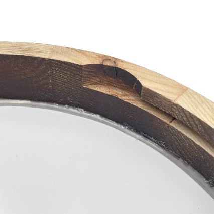 LED-Deckenleuchte OAK SMOKY SLIM LED/20W/230V 4000K Ø 27 cm Eiche/dunkelbraun