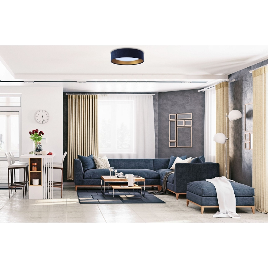 Dimmbare LED-Deckenleuchte SMART GALAXY LED/24W/230V d 45 cm 2700-6500K Wi-Fi Tuya blau/golden + Fernbedienung