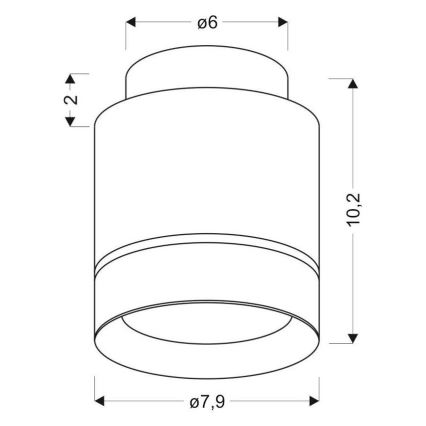 LED Deckenleuchte TUBA LED/12W/230V
