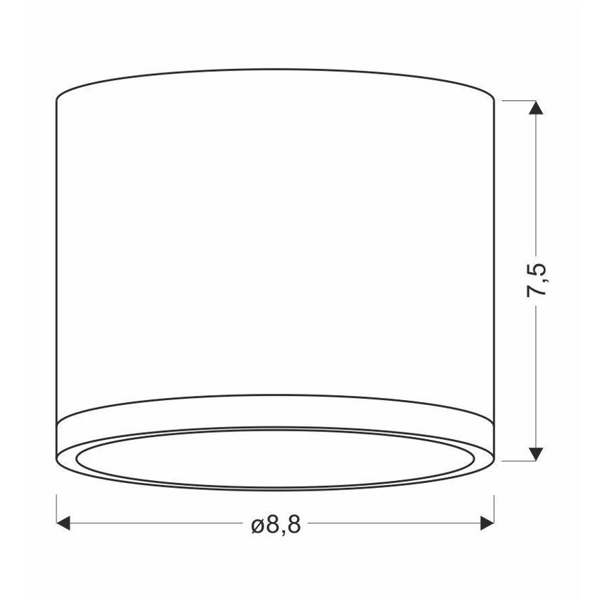 LED Deckenleuchte TUBA LED/9W/230V