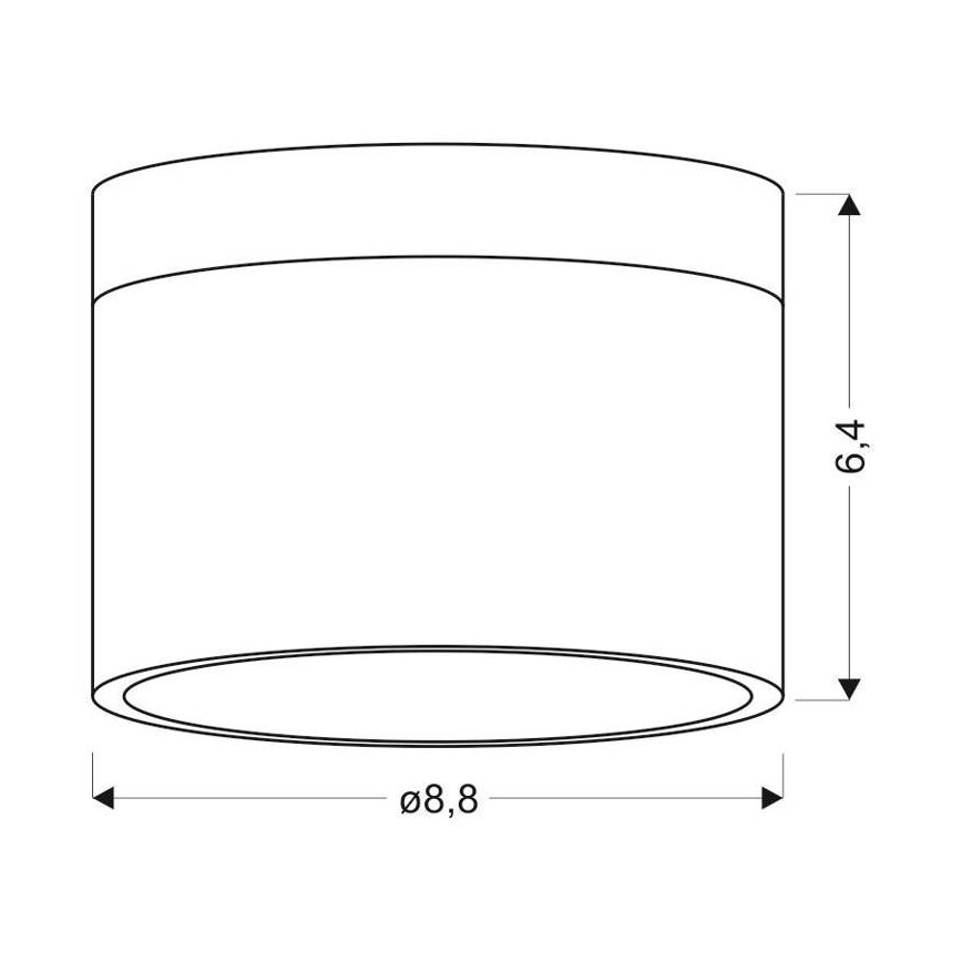 LED Deckenleuchte TUBA LED/9W/230V weiß/beige
