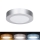 LED-Deckenpanel 2-in-1 (Aufputz-/Einbau-Panel), 12 W, 230 V, 3000/4000/6000 K, Ø17 cm, IP54, silber