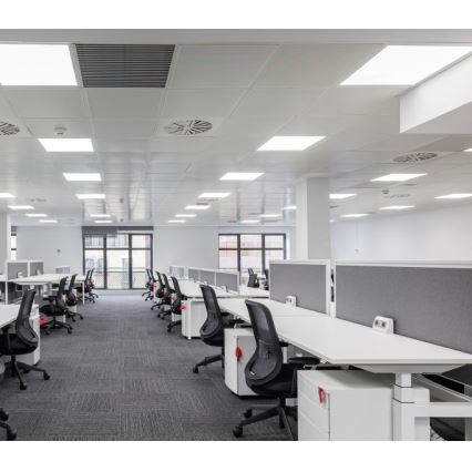 LED dimmbares Einbaupanel CAPRI LED/25/36/40W/230V 3000/4000/5700K UGR19 IP44 60x60 cm