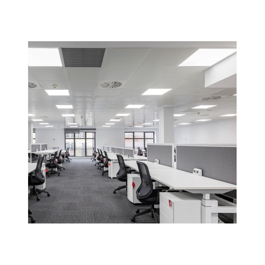 LED dimmbares Einbaupanel CAPRI LED/25/36/40W/230V 3000/4000/5700K UGR19 IP44 60x60 cm