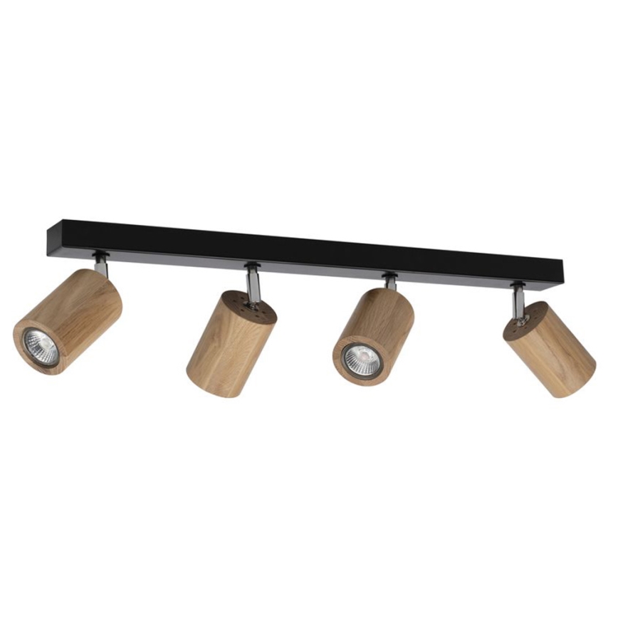LED-Deckenstrahler MATTI 4xGU10/5W/230V Eiche