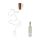 LED-Dekorationskette mit Flaschenverschluss 8xLED/3xLR44 IP44 0,798 m