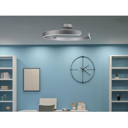 LED Dimmbarer Deckenleuchter LED/72W/230V 3000-6500K mattchrom + Fernbedienung
