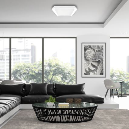LED Dimmbares Deckenleuchte QUADRO LED/66W/230V 3000-6000K Weiß + Fernbedienung