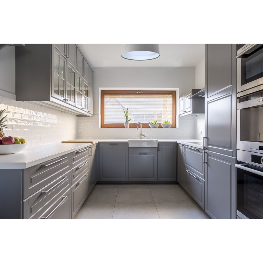 LED Dimmbares Deckenleuchte SMART GALAXY LED/24W/230V Ø 44 cm Grau/Weiß 3000-6500K + Fernbedienung
