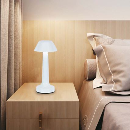 LED Dimmbarer wiederaufladbarer Touch-Tischleuchte LED/1W/5V 3000-6000K 1800 mAh weiß