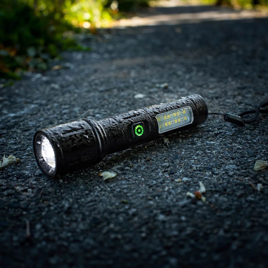 LED dimmbare wiederaufladbare Taschenlampe mit rotem Licht LED/5W/5V IPX4 260 lm 2000 mAh