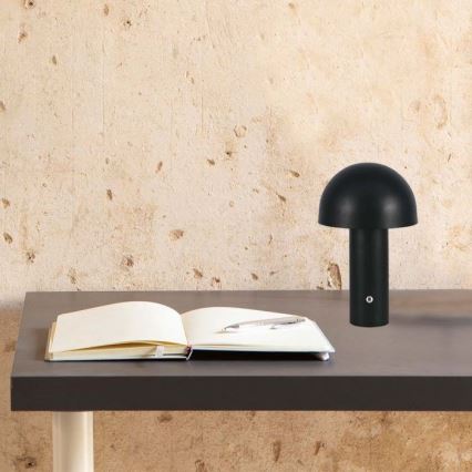 LED dimmbare wiederaufladbare Touch-Tischlampe LED/1W/5V 3000-6000K 1800 mAh schwarz