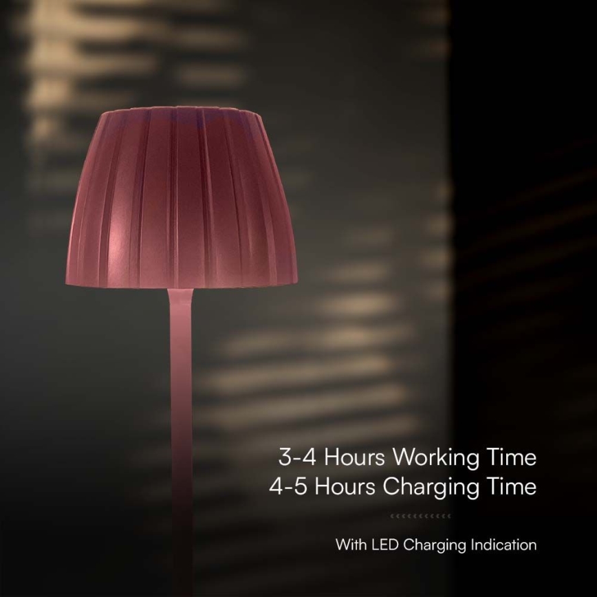 LED Dimmbares wiederaufladbares Touch-Tischlampe LED/2,7W/5V 3000/4000/6000K 1800 mAh Braun