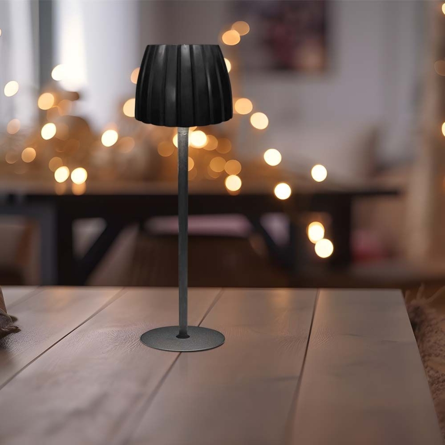 LED dimmbare, wiederaufladbare Touch-Tischlampe LED/2,7W/5V 3000/4000/6000K 1800 mAh schwarz
