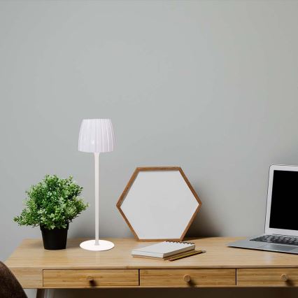 LED Dimmbarer wiederaufladbarer Touch-Tischlampen LED/2,7W/5V 3000/4000/6000K 1800 mAh Weiß