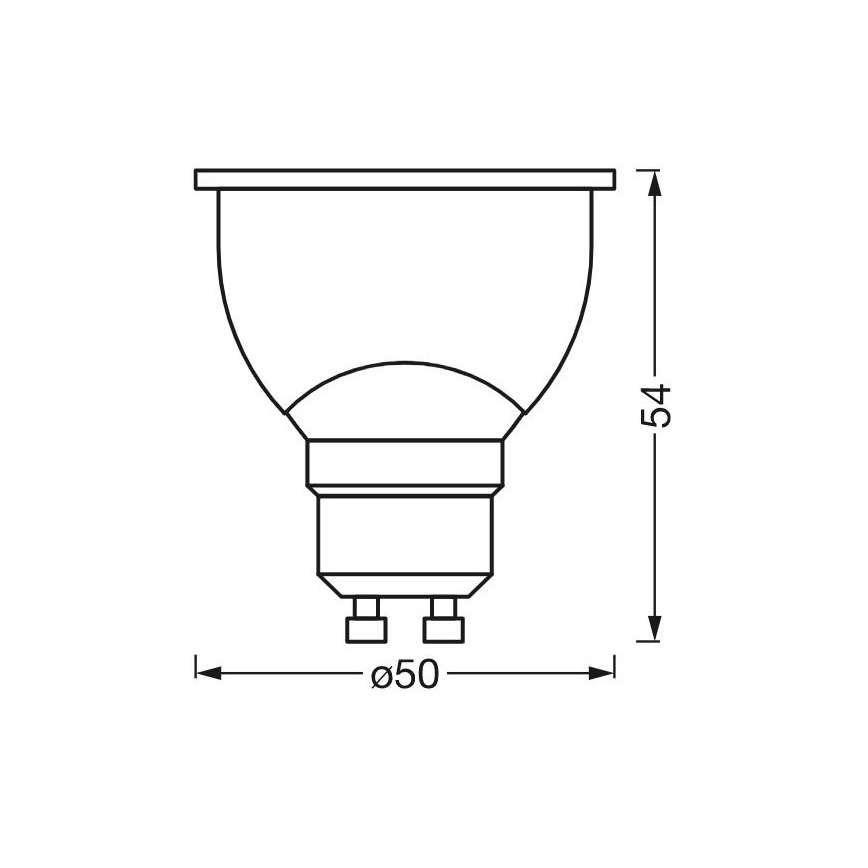 LED dimmbare antibakterielle Lampe PAR16 GU10/4,9W/230V Wi-Fi - Ledvance