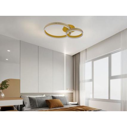 LED-dimmbare Aufbau-Deckenleuchte LED/110W/230V 3000-6500K + Fernbedienung