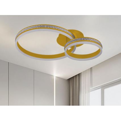 LED-dimmbare Aufbau-Deckenleuchte LED/110W/230V 3000-6500K + Fernbedienung