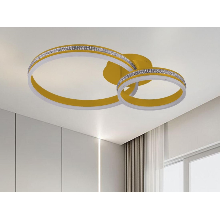 LED-dimmbare Aufbau-Deckenleuchte LED/110W/230V 3000-6500K + Fernbedienung