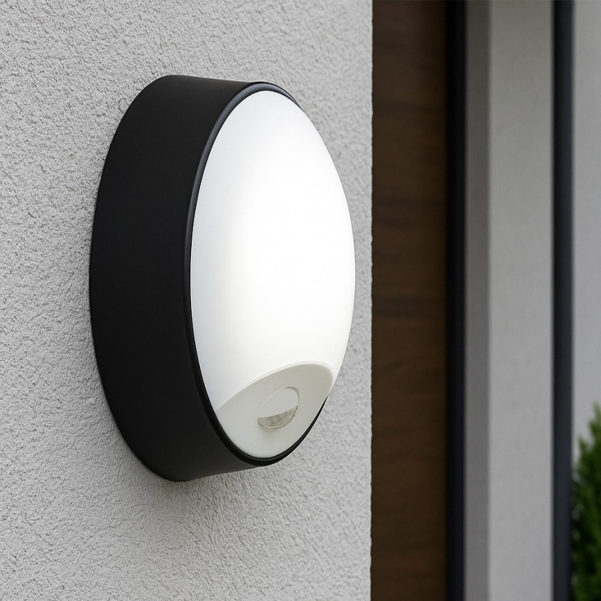 LED-dimmbare Außenwandleuchte mit Bewegungsmelder LED/15/18/20W/230V 3000K/4000K/6500K IP65 schwarz/weiß