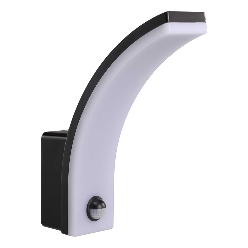 LED Dimmbare Außenwandleuchte mit Bewegungsmelder und Dämmerungssensor LED/12/15/20W/230V IP65 schwarz