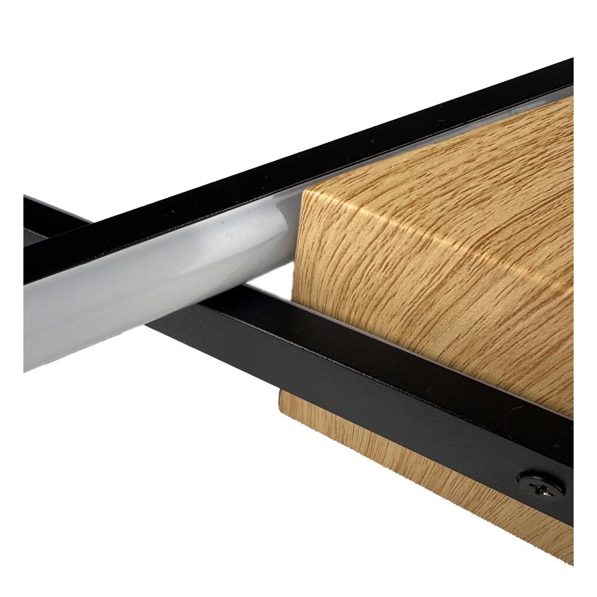 LED Dimmbares Deckenleuchte LED/75W/230V 3000-6500K Braun/Schwarz + Fernbedienung
