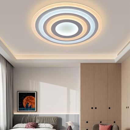 LED Dimmbares Deckenleuchte LED/80W/230V 3000-6500K + Fernbedienung