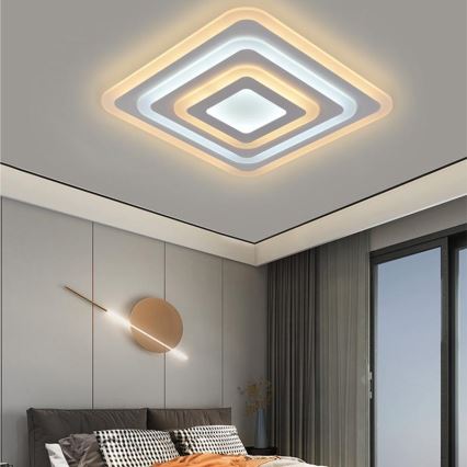 LED Dimmbares Deckenleuchte LED/80W/230V 3000-6500K + Fernbedienung