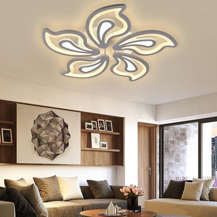 LED Dimmbarer Deckenleuchter LED/125W/230V 3000-6500K + Fernbedienung
