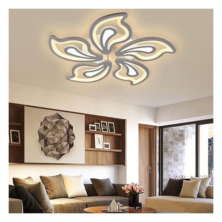LED Dimmbarer Deckenleuchter LED/125W/230V 3000-6500K + Fernbedienung