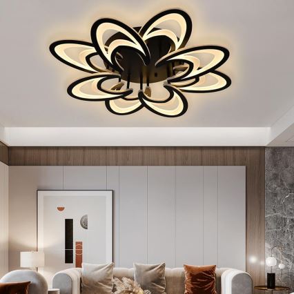 LED Dimmbarer Deckenleuchter LED/125W/230V 3000-6500K + Fernbedienung