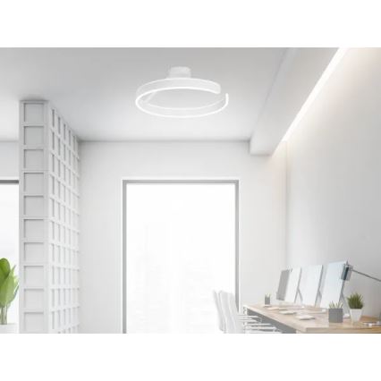 LED Dimmbarer Deckenleuchter LED/72W/230V 3000-6500K Weiß + Fernbedienung