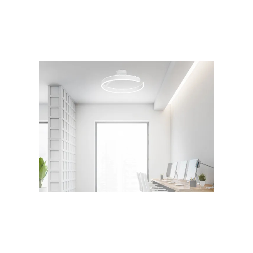 LED Dimmbarer Deckenleuchter LED/72W/230V 3000-6500K Weiß + Fernbedienung