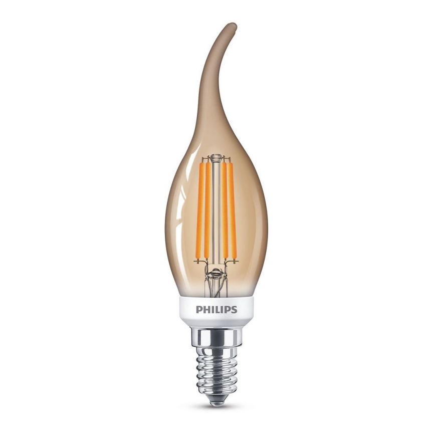 LED dimmbare Glühlampe VINTAGE Philips BA35 E14/5W/230V 2200K