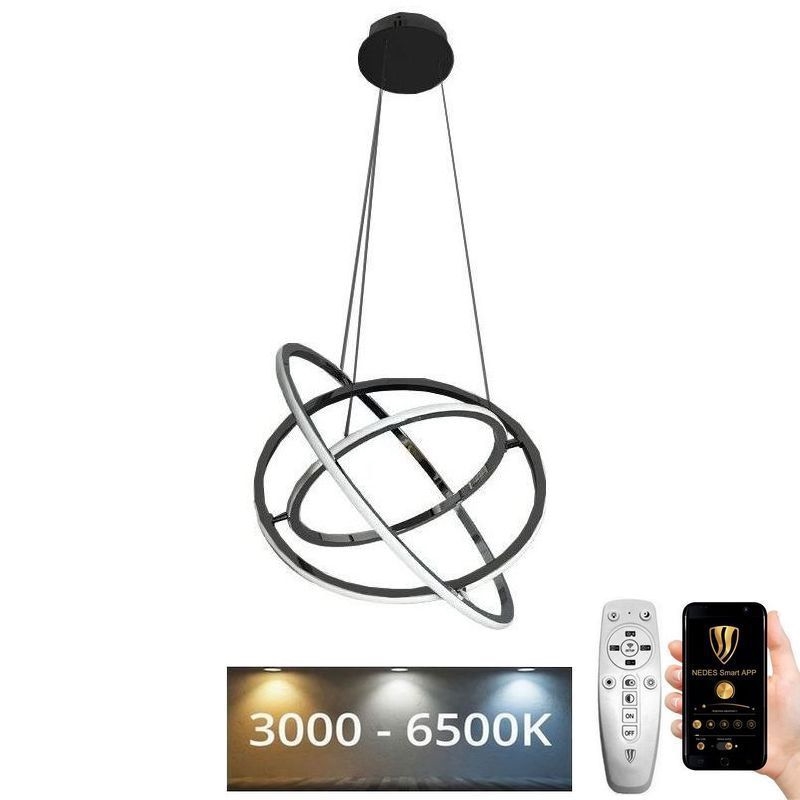 LED dimmbare Hängeleuchte an Kabel LED/105W/230V 3000-6500K Ø 60 cm + Fernbedienung