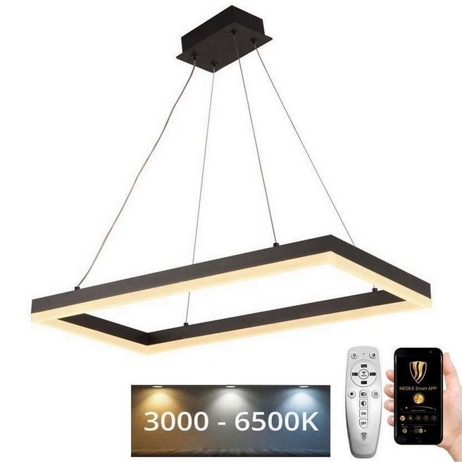 LED dimmbare Hängeleuchte an Kabel LED/40W/230V 3000-6500K + Fernbedienung