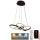LED dimmbare Hängeleuchte an Kabel LED/65W/230V 3000-6500K Ø 48 cm braun + Fernbedienung