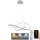 LED dimmbare Hängeleuchte an Kabel LED/70W/230V 3000-6500K Ø 55 cm + Fernbedienung