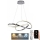 LED dimmbare Hängeleuchte an Kabel LED/70W/230V 3000-6500K Ø 60 cm glänzender Chrom + Fernbedienung
