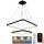 LED dimmbare Hängeleuchte an Kabel LED/90W/230V 3000-6500K + Fernbedienung