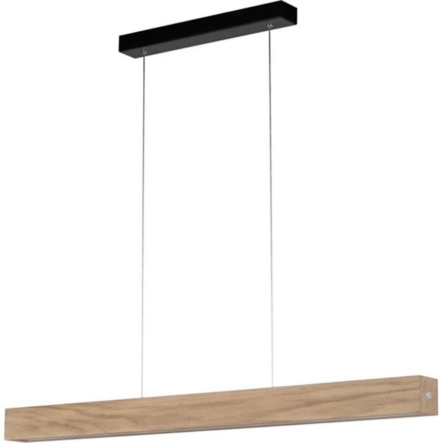 LED dimmbare Hängeleuchte an Kabel LEON 3xLED/18W/230V Eiche