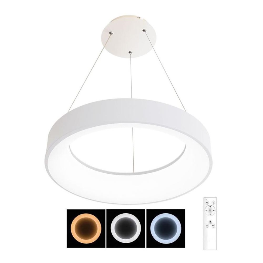 LED dimmbare Hängeleuchte an Kabel NEST LED/40W/230V 3000-6500K Weiß + Fernbedienung