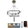 LED dimmbare Hängeleuchte an Seil LED/140W/230V 3000-6500K + Fernbedienung