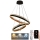 LED dimmbare Hängeleuchte an Seil LED/140W/230V 3000-6500K Ø 60 cm + Fernbedienung